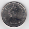 Queen Elizabeth den II 4-8-1980 The Queen Mother sølv mønt vejer 28 gram diameter 39,5 mm. 3,4 mm. tyk